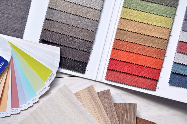 Office Design Swatch Colours and Fabrics